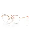 Swarovski Women's Eyeglasses, Sk1004 In Rose Gold