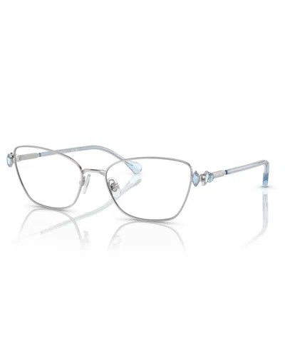 Swarovski Women's Eyeglasses, Sk1006 In Shiny Silver
