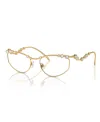 Swarovski Women's Eyeglasses, Sk1015 In Gold