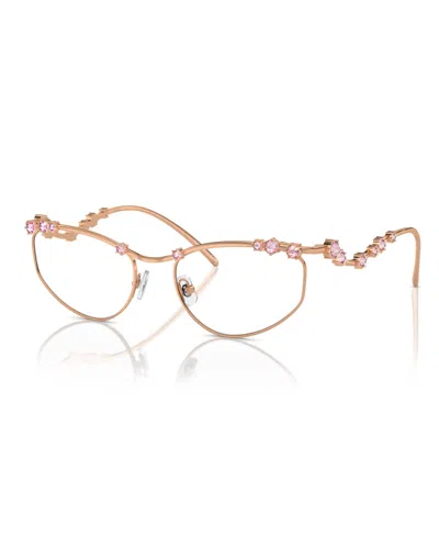 Swarovski Women's Eyeglasses, Sk1015 In Rose Gold