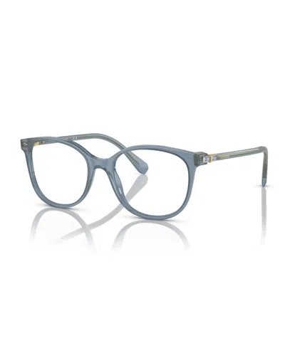 Swarovski Women's Eyeglasses, Sk2002 In Opaline Blue