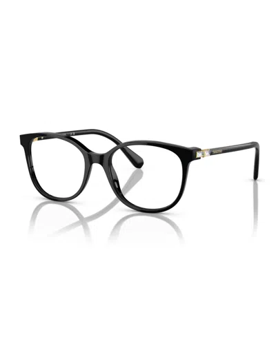 Swarovski Women's Eyeglasses, Sk2002 In Solid Black