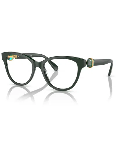 Swarovski Women's Eyeglasses, Sk2004 In Dark Green