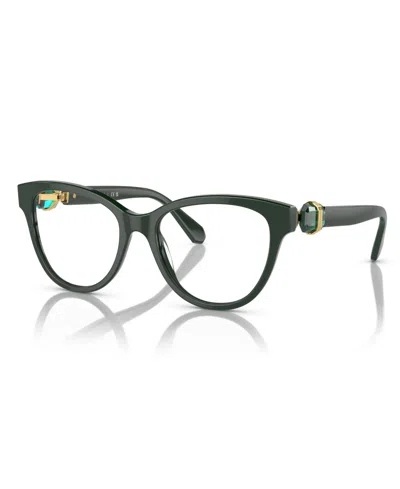 Swarovski Women's Eyeglasses, Sk2004 In Dark Green