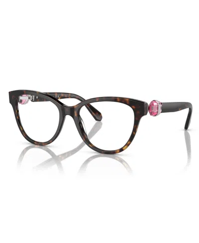 Swarovski Women's Eyeglasses, Sk2004 In Dark Havana