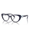 Swarovski Women's Eyeglasses, Sk2005 In Dark Blue