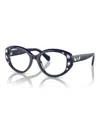 Swarovski Women's Eyeglasses, Sk2006 In Opal Blue