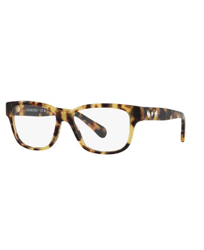 Swarovski Women's Eyeglasses, Sk2007 In Brown