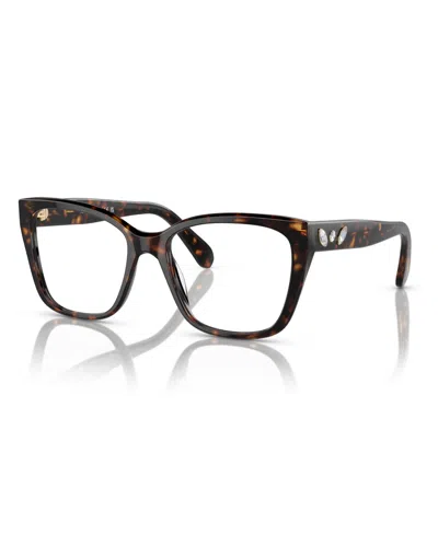 Swarovski Women's Eyeglasses, Sk2008 In Brown