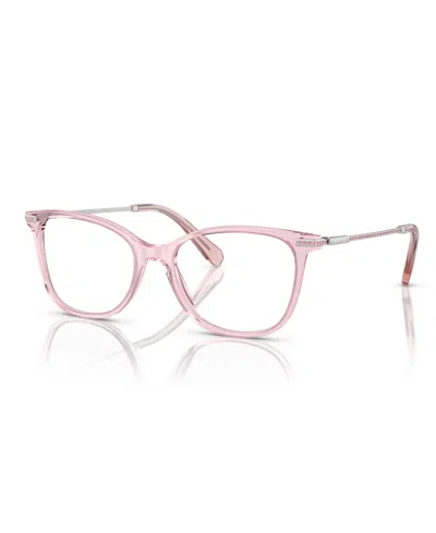 Swarovski Women's Eyeglasses, Sk2010 In Transparent Rose