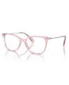 Swarovski Sk 2010 3001 52mm Womens Square Eyeglasses 52mm In Transparent Rose