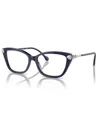 Swarovski Sk2045 Crystal Cat-eye Acetate Optical Frames In Blue