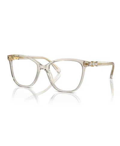 Swarovski Women's Eyeglasses, Sk2020 In Transparent Beige