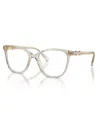 Swarovski Women's Eyeglasses, Sk2020 In Transparent Beige