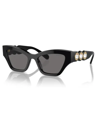 Swarovski Women's Geometric Sunglasses Sk6021 In Black