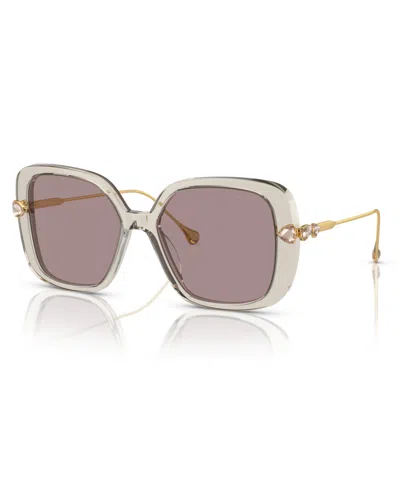 Swarovski Women's Low Bridge Fit Sunglasses Sk6011f