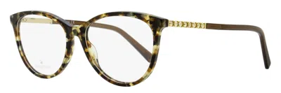 Swarovski Women's Oval Eyeglasses Sk5396 055 Colored Havana 52mm In Multi