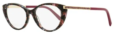 Swarovski Women's Oval Eyeglasses Sk5413 055 Coloured Havana 51mm In Brown