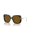Swarovski Womens Brown Sk6011 Square-frame Tortoiseshell Acetate Sunglasses In Havana