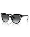 Swarovski Crystal-embellished Oversized Sunglasses In Black
