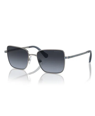 Swarovski Women's Polarized Sunglasses, Sk7015 In Gunmetal