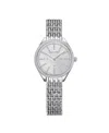 Swarovski Attract Unisex Silver-tone Bracelet Watch In Silver