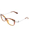 Swarovski Women's Rectangle 54mm Optical Frames In Brown