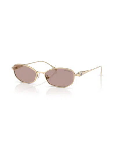 Swarovski Women's Rectangle Sunglasses, Sk7042 In Neutral