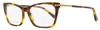Swarovski Women's Rectangular Eyeglasses Sk5426 052 Havana/gold 54mm In Multi