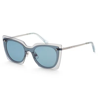 Swarovski Women's Shiny Palladium 99mm Sunglasses In Blue