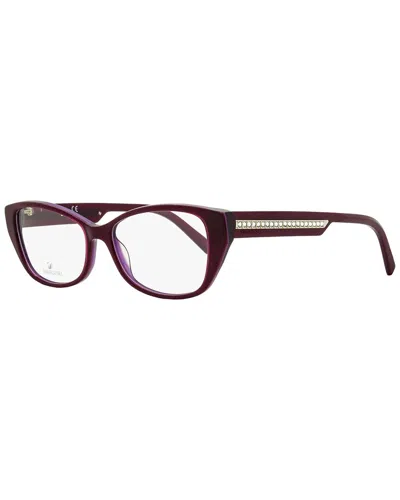 Swarovski Women's Sk5391 53mm Optical Frames In Burgundy