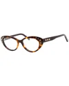 Swarovski Demo Cat Eye Ladies Eyeglasses Sk5429 052 53 In Brown