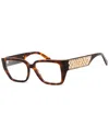 Swarovski Ladies Brown Rectangular Eyeglass Frames Sk5446 In Brown