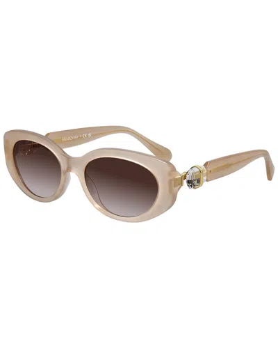 Swarovski Women's Sk6002 53mm Sunglasses In Burgundy