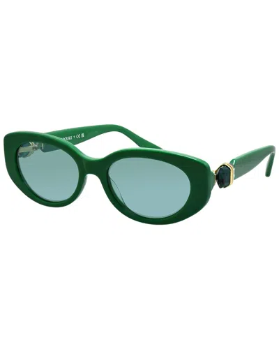 Swarovski Women's Sk6002 53mm Sunglasses In Green