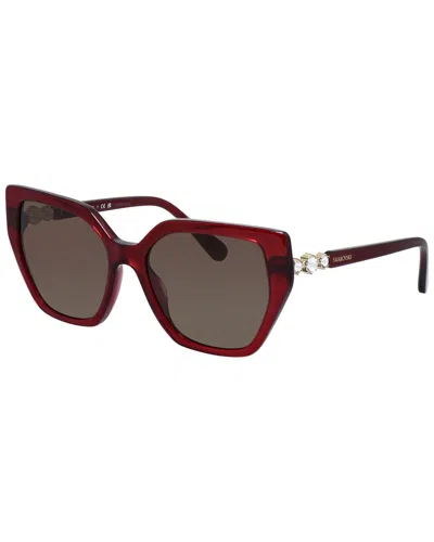 Swarovski Women's Sk6016 56mm Sunglasses In Red