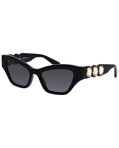 Swarovski Women's Sk6021 53mm Polarized Sunglasses In Black