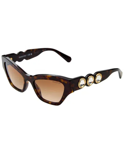 Swarovski Women's Sk602153-y 53mm Sunglasses In Brown
