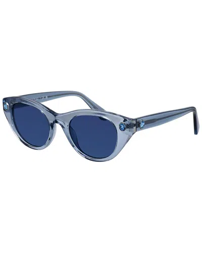 Swarovski Women's Sk6025 47mm Sunglasses In Blue
