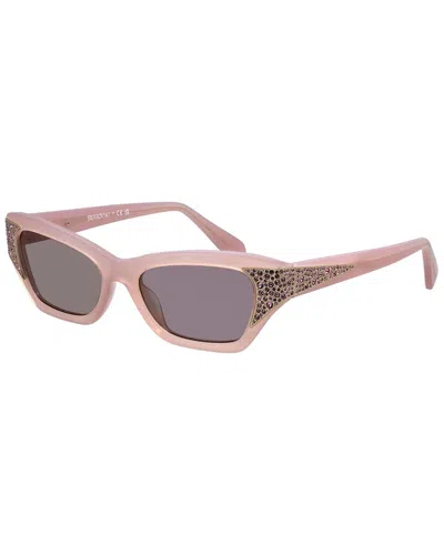 Swarovski Women's Sk6029 53mm Sunglasses In Burgundy