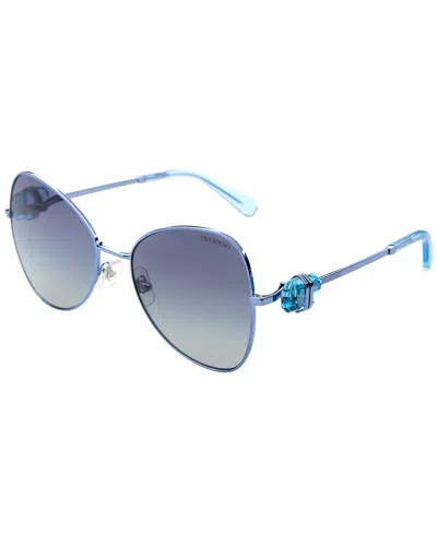 Swarovski Women's Sk700257-y 57mm Sunglasses In Blue