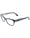 Swarovski Women's Square 54mm Optical Frames In Black