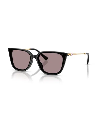 Swarovski Women's Square Sunglasses, Sk6054d In Black