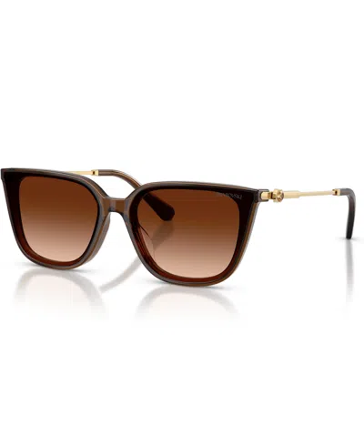 Swarovski Women's Square Sunglasses, Sk6054d In Blue