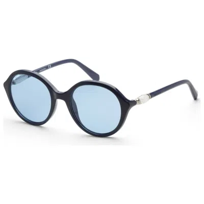 Swarovski Women's 51mm Shiny Blue Sunglasses