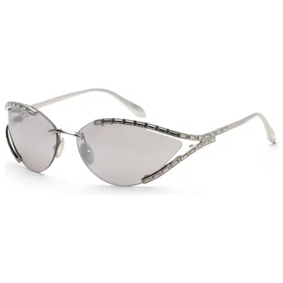 Swarovski Women's 66mm Silver Sunglasses In Metallic