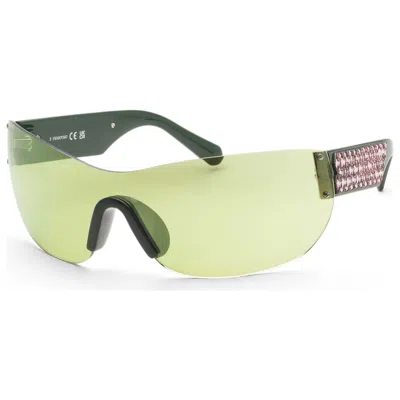 Swarovski Women's 99mm Black Sunglasses In Green