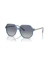 Swarovski Womens Blue Sk6003 Irregular-frame Gem-embellished Acetate Sunglasses In Opaline Blue