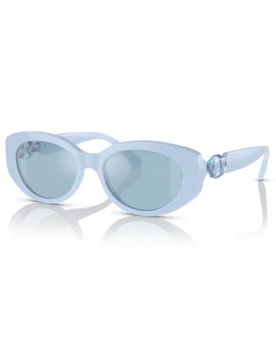 Swarovski Women's Sunglasses, Mirror Sk6002 In Blue