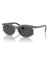 Swarovski Woman Sunglasses Sk6006 In Black Dark Grey Solid
